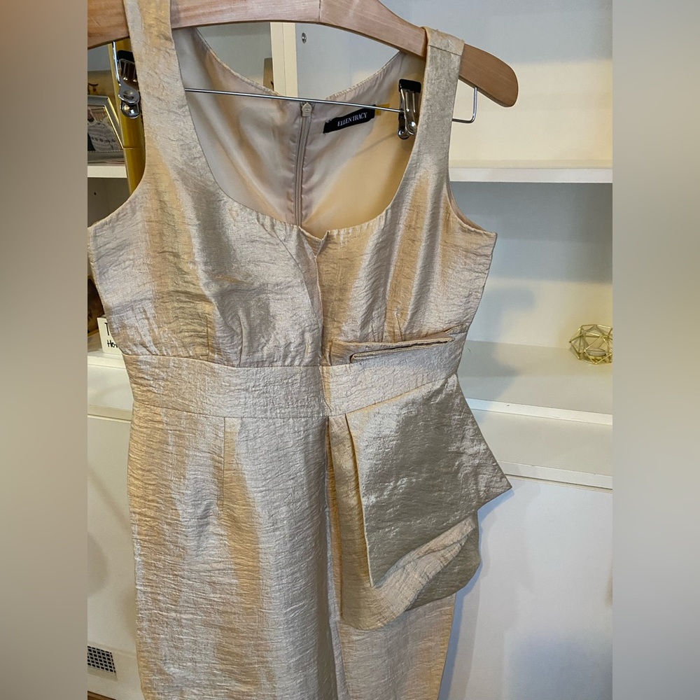 Ellen Tracy Metallic Cocktail Dress